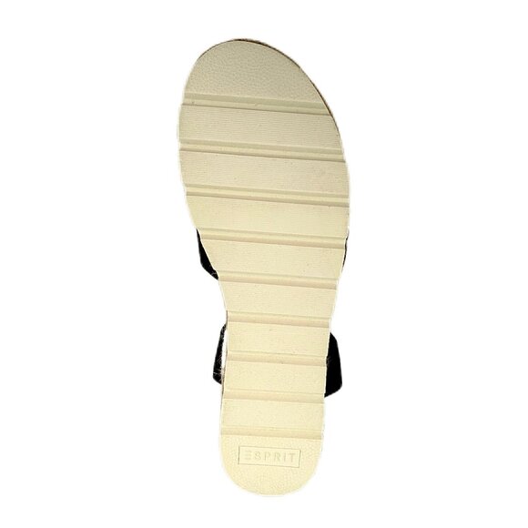 ESPRIT ALLISON Women's Flatform Espadrille Heels Sandals Black Size 10 - Picture 5 of 6